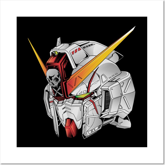 Gundam Head Wall Art by micibu